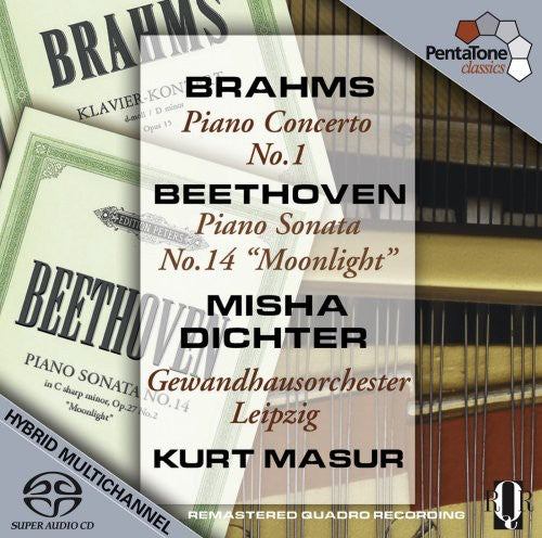 Brahms / Beethoven / Dichter / Gewandhaurorchester: Piano Concerto No. 1 / Sonata No. 14 - SUPER-AUDIO CD