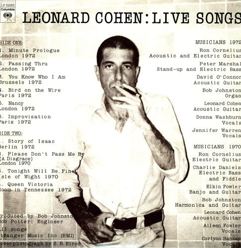 Cohen, Leonard: Live Songs