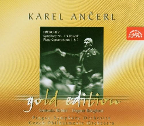 Prokofiev / Ancerl / Richter / Baloghova: Ancerl Gold Edition 10: Symphony 1 / Piano Ctos