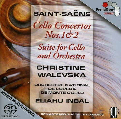 Saint-Saens / Walevska / Inbal: Cello Ctos 1 & 2 / Suite for Cello & Orch - SUPER-AUDIO CD
