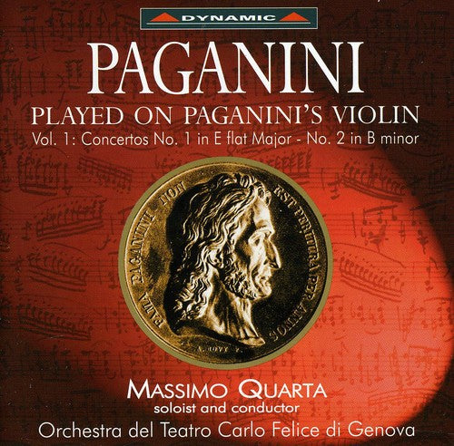 Paganini / Quarta / Orch Del Teatro Carlo Felice: Violin Concertos 1 / Coto 1 E FL Major / 2 B minor