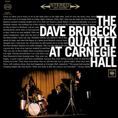 Brubeck, Dave: The Dave Brubeck Quartet at Carnegie Hall - VINYL LP