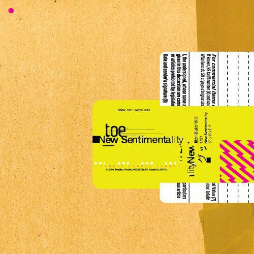 Toe: New Sentimentality - VINYL LP