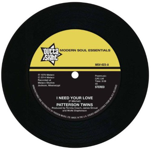 Caiton, Richard Patterson Twins: I Need Your Love/I'm Gonna Love You