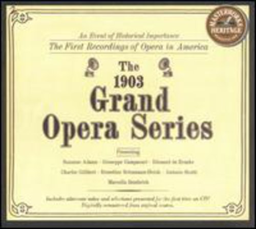 Various Artists: 1903 Grand Opera Series - COMPACT DISCS