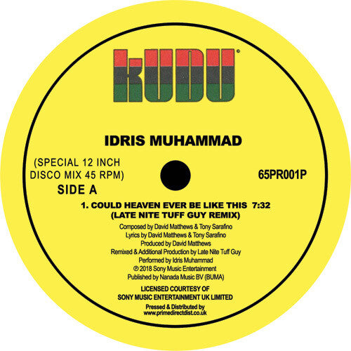 Idris Muhammad: Could Heaver Ever Be Like This (LNTG Remix) - 12-INCH SINGLE