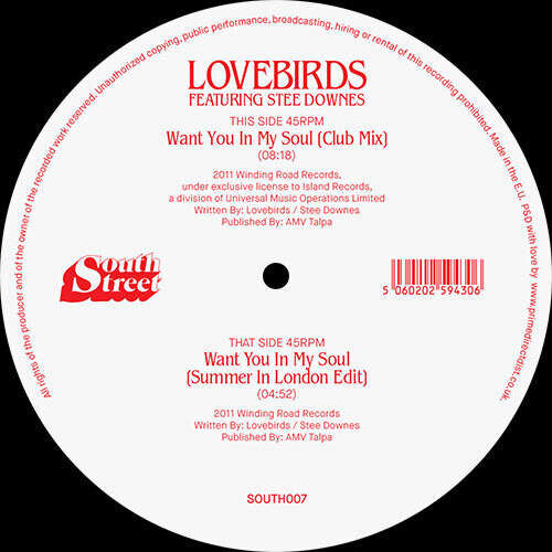 Lovebirds / Downes, Stee: Want You In My Soul