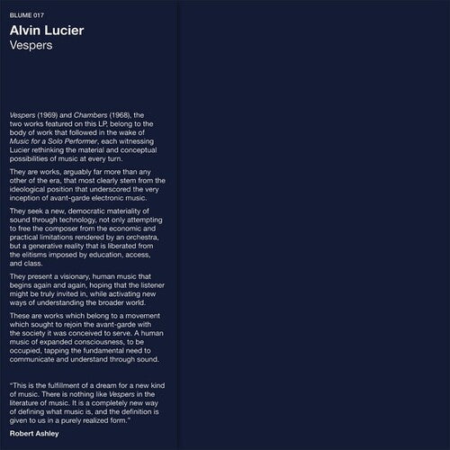 Lucier, Alvin: Vespers