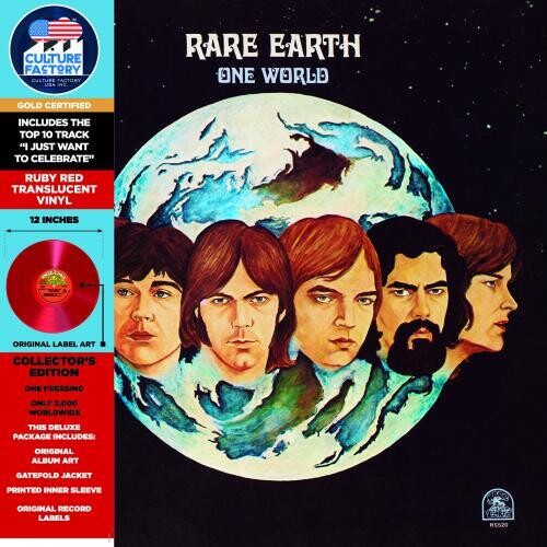 Rare Earth: One World - Red Translucent Vinyl - VINYL LP