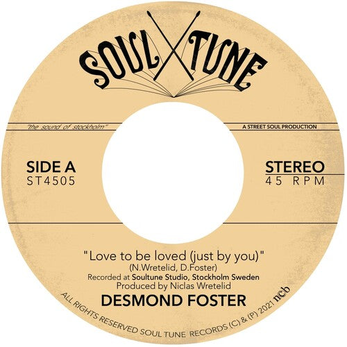 Foster, Desmond: Love To Be Loved (Just By You)