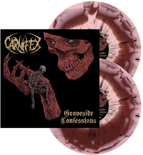 Carnifex: Graveside Confessions (Red & Pink Swirl w Black Splatter)