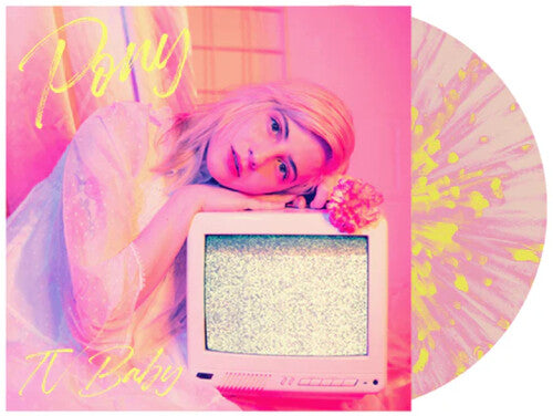 Pony: tv baby - Pink/Yellow Splatter - VINYL LP