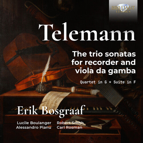 Telemann / Bosgraaf / Pianu: Trio Sonatas for Recorder