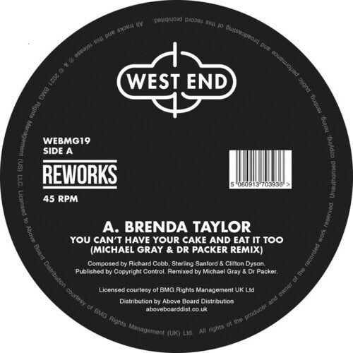 Taylor, Brenda: You Can't Have Your Cake & Eat It Too (Michael Gray & Dr Packer Remix)