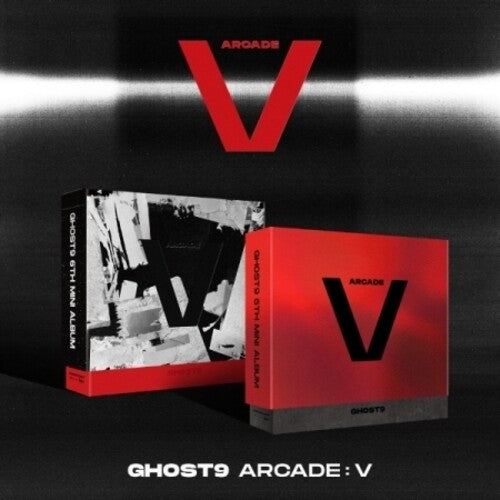 Ghost9: Arcade: V - Random Cover - incl. 72pg Photobook, 16pg Lyric Book, Poster, Unit Photocard, Solo Photocard, ID Photo + Gleez ID Card