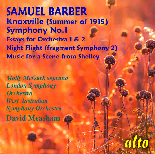 McGurk, Molly: Samuel Barber: Symphony No. 1/ Essays Nos. 1 & 2 / Night Flight