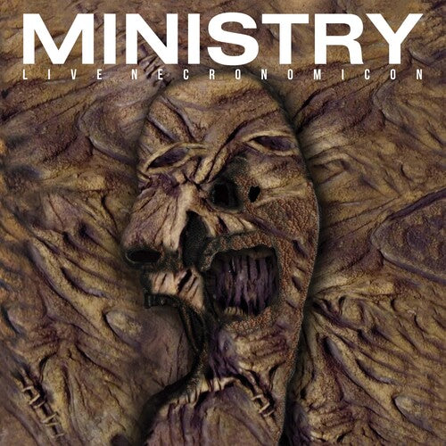 Ministry: Live Necronomicon - Black/gold Splatter