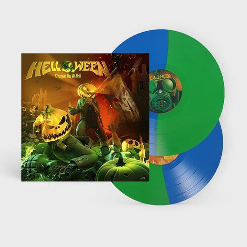 Helloween: Straight Out Of Hell - Light Green & Ocean Blue Bi-Colored Vinyl