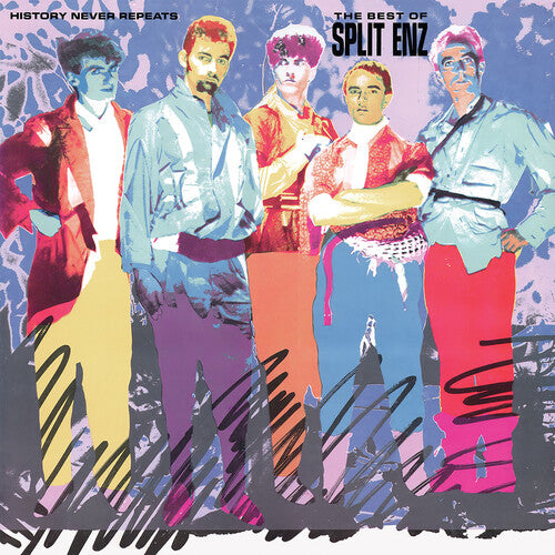 Split Enz: History Never Repeats - The Best Of Split Enz - Violet with Blue Splatter