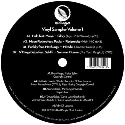 Foliage Records : Vinyl Sampler Vol. 1 / Various: Foliage Records : Vinyl Sampler Vol. 1 (Various Artists)