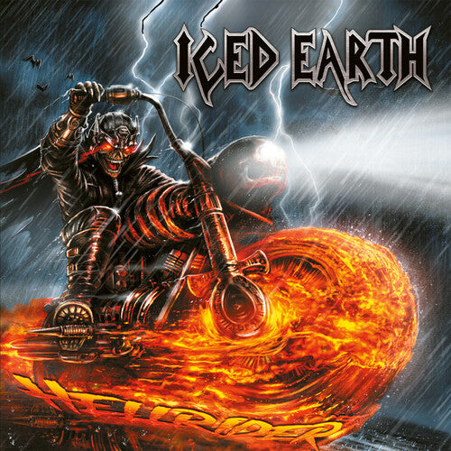 Iced Earth: Hellrider - Orange/yellow/silver Splatter