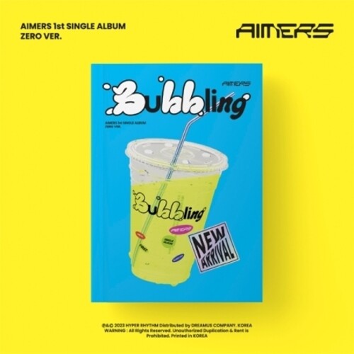 Aimers: 1st Single [Bubbling] (Zero Ver.) - Photo Book, CD-R, Lyrics Post Card, Sticker, Photo Card, Unit Photo Card, Photo Card Envelope, Free Drink Coupon, Mini Poster