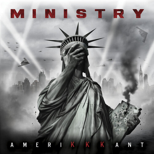 Ministry: Amerikkkant - Grey W/ Black & White Splatter