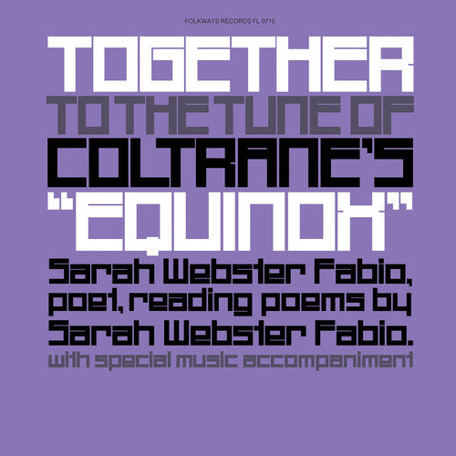 Fabio, Sarah Webster: Together to the Tune of Coltrane's equinox