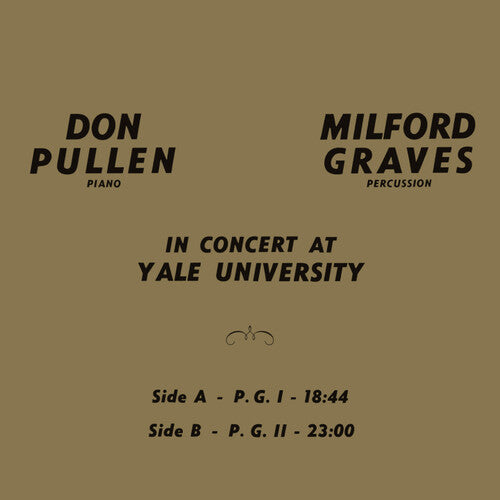 Graves, Milford / Pullen, Don: In Concert At Yale University