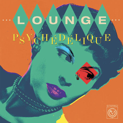 Lounge Psychedelique: Best of Lounge & Exotica: Lounge Psychedelique: The Best Of Lounge & Exotica 1954-2022 / Various - Deluxe Marble & Solid Red Colored Vinyl - VINYL LP