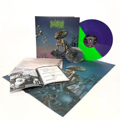 Blood Incantation: Hidden History of the Human Race - Ltd. Gatefold Distant Universe Split LP+CD & LP-Booklet & Poster (Neon Green-Lilac Split)