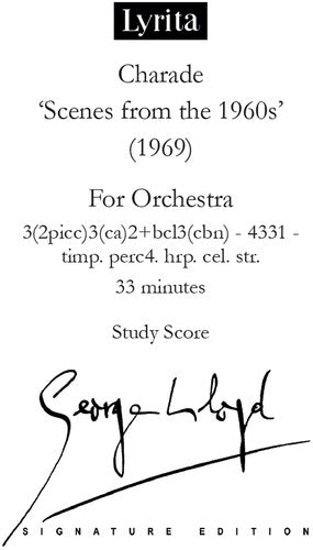 Lloyd, George: Lloyd: Charade - Study Score