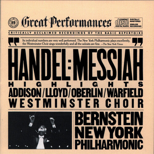 Handel / Bernstein / Westminster Choir: Messiah HLTS