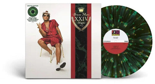 Mars, Bruno: 24K Magic - Green & Yellow Splatter Colored Vinyl