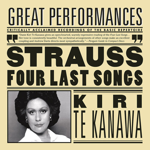 Te Kanwa / Strauss / Lso / Davis: Four Last Songs / Orchestral Songs