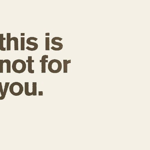 Matthew Bourne: This Is Not For You. - COMPACT DISCS