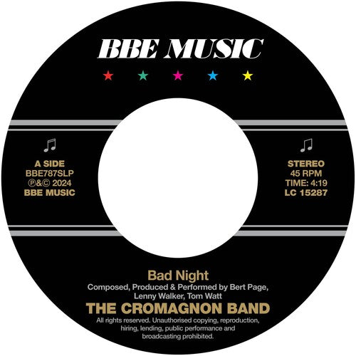 Cromagnon Band: Bad Night / Quadrant