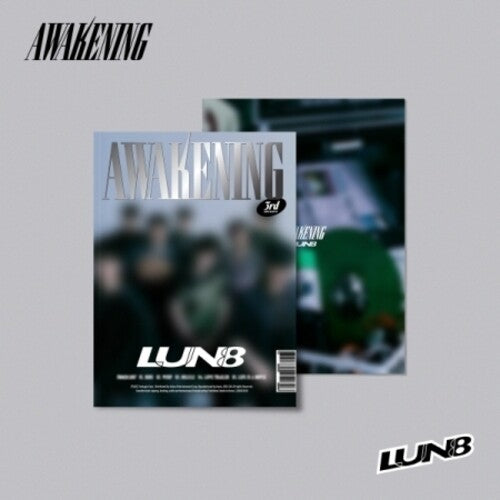 Lun8: Awakening - Hip Version - incl. 80pg Photobook, Folded Poster, Bookmark, 2 Photocards, Envelope, Sticker and Accordion Postcard