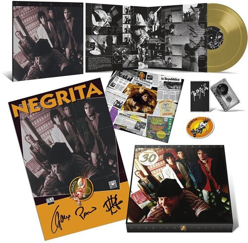 Negrita: Negrita Trenta - Gold Vinyl, Cassette, Autographed Poster, Patch & Photobook