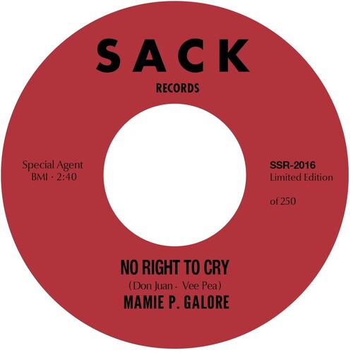 Galore, Mamie P.: No Right To Cry B/w Do It Right Now