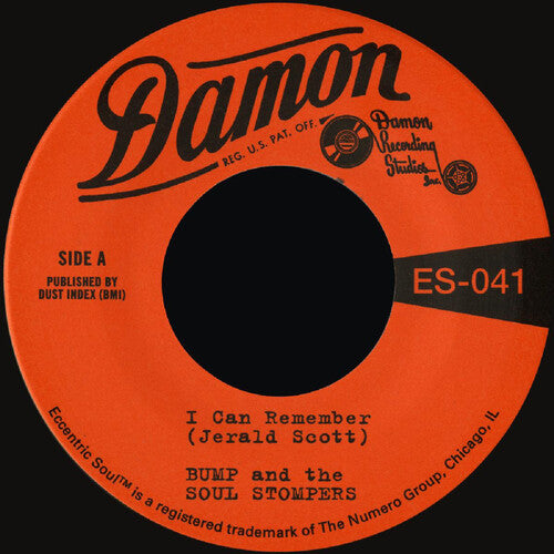 Bump & the Soul Stompers: I Can Remember B/W Standing on the Outside - Coke Bottle Clear