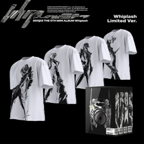 Aespa: Whiplash - Whiplash Limited Version - Random Cover - incl. 56pg Photobook, 20pg Tabloid, Wristband, Poster, Sticker + Photocard