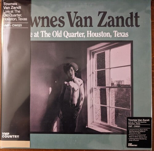Townes Van Zandt: Live At The Old Quarter Houston 1979 - Black & White Galaxy Colored Vinyl - VINYL LP