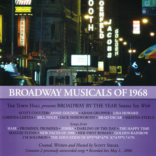 Broadway Musicals of 1968 / O.B.C.: Broadway Musicals Of 1968 (With Brad Oscar/Annie Golden) - COMPACT DISCS