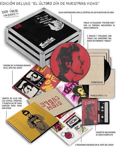 Dani Martin: El Ultimo Dia De Nuestras Vidas - Deluxe Edition Tour Flightcase Box Set, 12-Inch Picture Disc, Cassette, CD, 5 7-Inch Vinyl Singles, Deluxe Booklet, 5 Stickers & 16-Page Fanzine - 7-INCH SINGLE