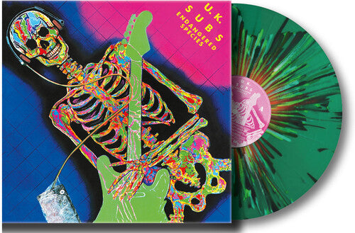 UK Subs: Endangered Species - Splatter Green Vinyl - VINYL LP