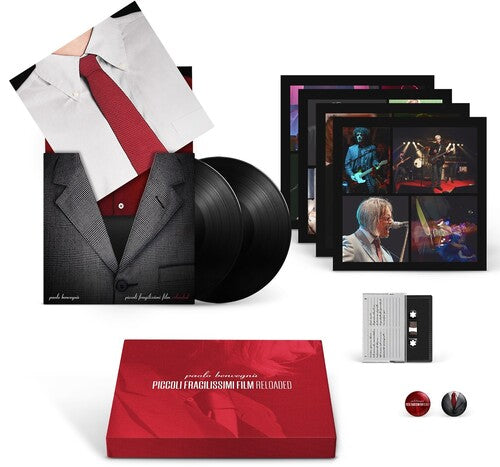 Benvegnu, Paolo: Piccoli Fragilissimi Film: Reloaded - Limited Edition Autographed 2x180gm Vinyl Boxset, Cassette With Unreleased Music Il Mare, Oscenamente Il Mare, 4 Photographic Plates With Unreleased Images & Poems Written By Paolo Benvegnu, & 2 Collectable Pins
