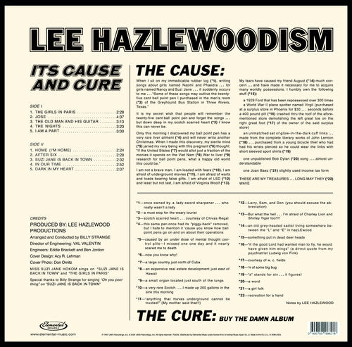 Lee Hazlewood: Lee Hazlewoodism: Its Cause & Cure - VINYL LP