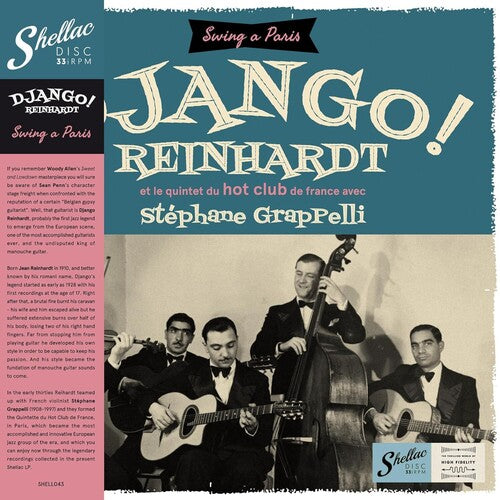Django Reinhardt: Et Le Quintet Du Hot Club De France Avec Stephane Grapelli - VINYL LP