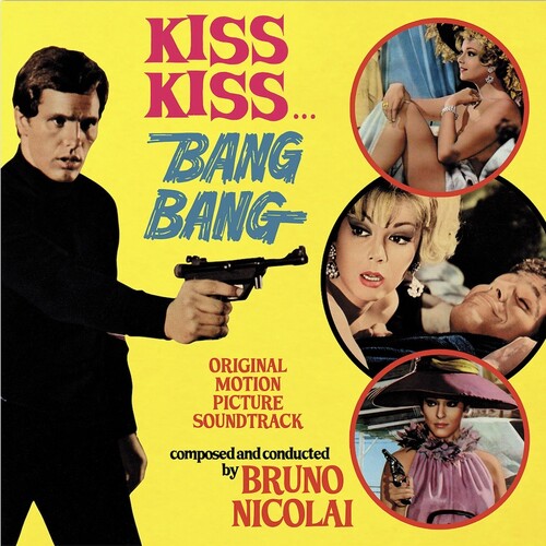 Bruno Nicolai: Kiss Kiss Bang Bang (Original Soundtrack) - Limited Clear Yellow Colored Vinyl - VINYL LP